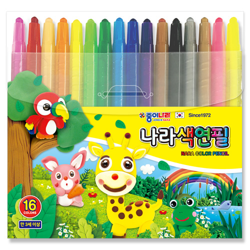 [종이나라] 나라색연필 16색 (샤프식색연필)