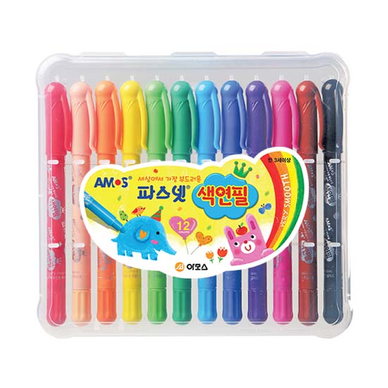[AMOS] 아모스 파스넷색연필 12색
