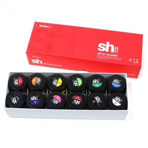 [신한] SH포스터칼라/신한학생용포스터칼라/포스터물감12색 30ml