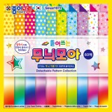 [종이나라]1500 뜯어쓰는무늬모아색종이(30색조60매) 75x75mm
