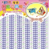 [50%특가할인]종이나라 500양면퀼트색종이2 (8색조12매) 150x150mm_23개남음