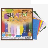 [칼라팬시] 500 전통색한지색종이 10색10매 15x15cm