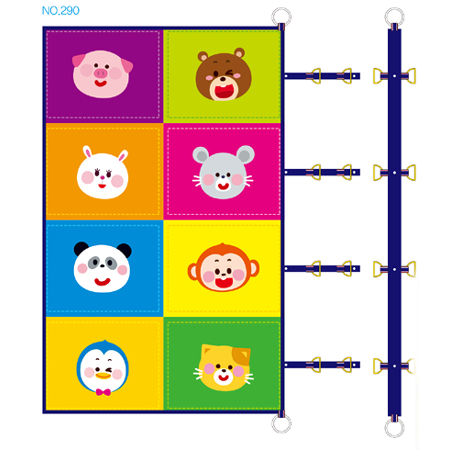 [가꿈]NO.290 동물나들이(돗자리 겸 인솔띠)_1개남음