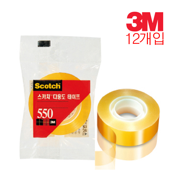 [3M] 스카치다용도테이프리필550R (12mm×30M/12개)