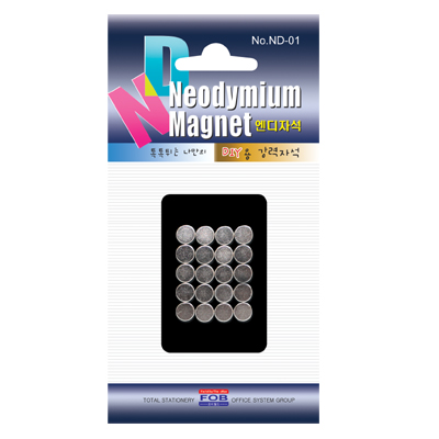 [포비월드] ND자석/네오디움자석/강력자석ND-01 (6mm/20개입)