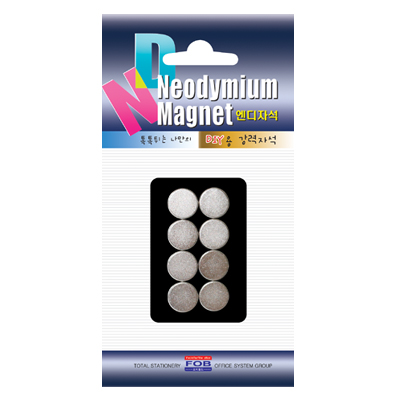 [포비월드] ND자석/네오디움자석/강력자석ND-04 (12mm/8개입)