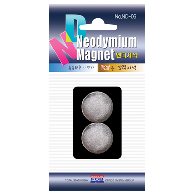 [포비월드] ND자석/네오디움자석/강력자석ND-06 (25mm/2개입)