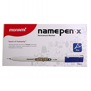 [monami] 모나미 가는글씨용/유성네임펜-X 12개