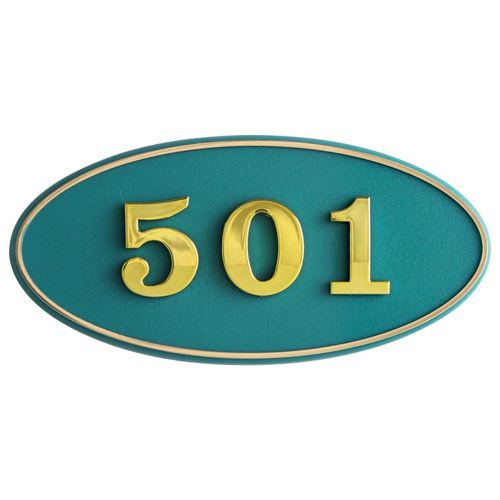 [번호판] 4128 타원호실판(호수판) - 초록(140*67*5mm)