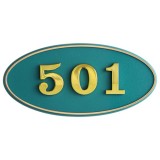 [번호판] 4128 타원호실판(호수판) - 초록(140*67*5mm)