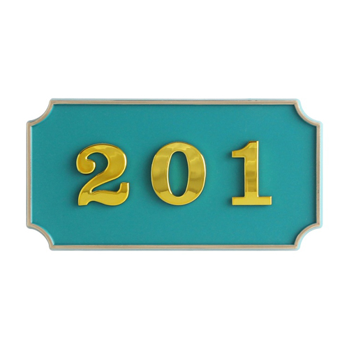 ★주문품★ [번호판] 4118 사각호실판(호수판) - 초록(130*67*5mm)