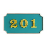 ★주문품★ [번호판] 4118 사각호실판(호수판) - 초록(130*67*5mm)