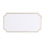 ★주문품★ [아트사인] 4112 반제품 사각호실판(호수판) - 흰색(130*67*5mm)