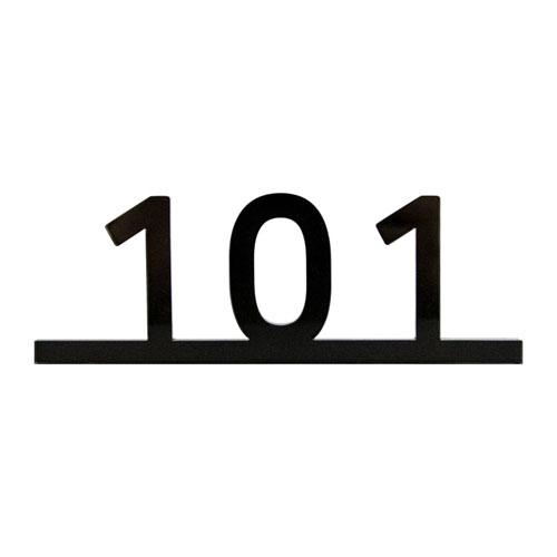 ★주문품★ [번호판] 0826 아크릴호실판(호수판) - 검정(140*48*3mm)