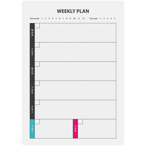 (주문품)8852 메모보드A4(주간플랜/세로)