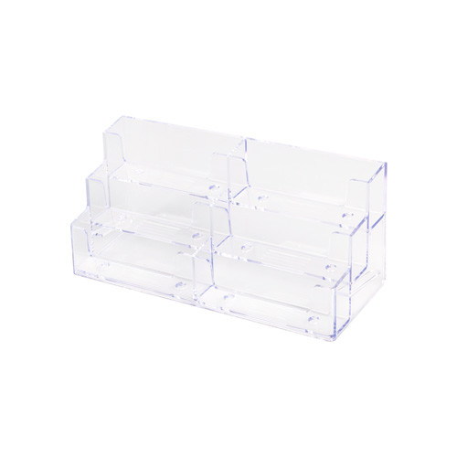 1086 명함꽂이6단(투명)