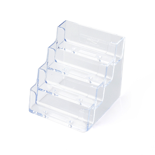 4572 명함꽂이4단(투명)