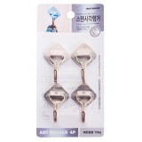 5704 스텐사각행거 - 양면테이프형(4개)