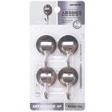 5687 스텐원형행거 - 양면테이프형(4개)