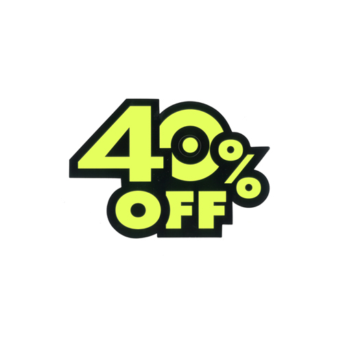 (특가할인)[쇼카드]P08601-4 퍼센트 40%OFF-소(8매)_5개남음