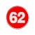 [접착번호판] 1492 에폭시번호판 62mm (빨강) 1~70