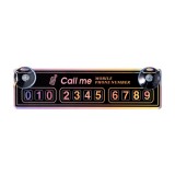 ★주문품★ [주차번호판] 1007 크리스탈폰넘버(검정)