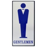 (재고한정) [알루미늄사인] 1545 남자그림 GENTLEMEN (100*200mm)_2개남음