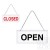 (재고한정) [아크릴사인] 7101 OPEN&CLOSED 오픈&클로즈 180*80*10mm(양면걸이용)_1개남음