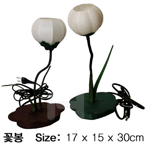 (재고한정) [한지마을]한지공예 - 43.꽃봉(플러그형,전구포함)_5개남음