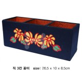 [한지마을]한지공예 - 31.직3칸꽂이