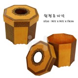 (재고한정) [한지마을]한지공예 - 25.원형휴지각_8개남음