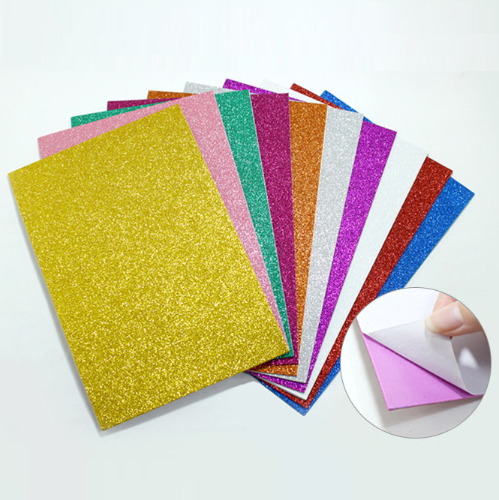 [우레탄] EVA원단(글리터 반짝이) 접착 2T = 2mm (200×300mm) 10장 혼합색