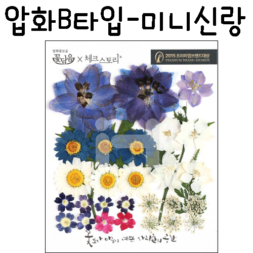 (재고한정) [압화공예]압화B타입 - 미니신랑 꽃모음(누름꽃/말린꽃)_1개남음
