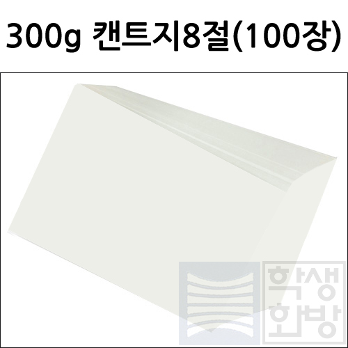 [전문가용 백색도화지] 300g 켄트지 8절지 묶음 100장