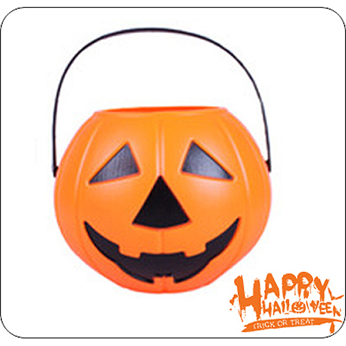 [할로윈파티용품]18507.호박바구니(소) - 오렌지(6개입)_6봉남음