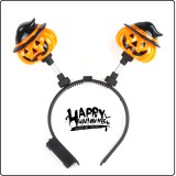 [할로윈파티용품]52002.LED호박머리띠_2개남음
