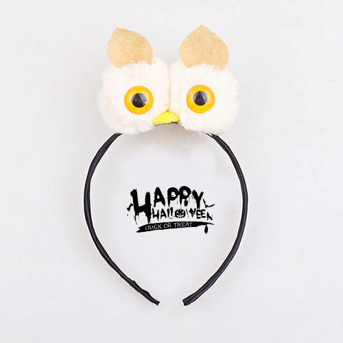 [할로윈파티용품]38005.할로윈부엉이머리띠(화이트)_12개남음