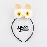 [할로윈파티용품]38005.할로윈부엉이머리띠(화이트)_12개남음