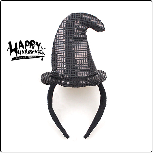 [할로윈파티용품]36000.할로윈마녀머리띠(블랙)_12개남음