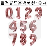 [호일풍선]16인치 로드골드은박풍선-숫자(0~9)
