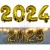[은박풍선] 16인치 골드호일풍선 - 숫자 2024