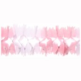 [파티용품]장식가랜드 - 핑크&화이트_1개남음