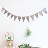 (재고한정) [파티용품]종이가랜드 - 지그재그삼각가랜드(실버)_1개남음