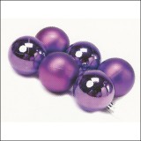 [크리스마스볼]파스텔볼40Ø(6개) [보라]_2개남음