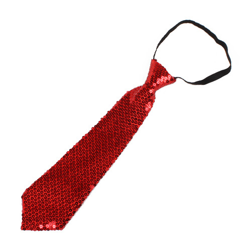 [할로윈파티용품]스팡클넥타이/스팡글넥타이/반짝이넥타이 - 25004.빨강