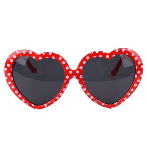 [파티용품]17513.하트안경/하트도트안경(레드)