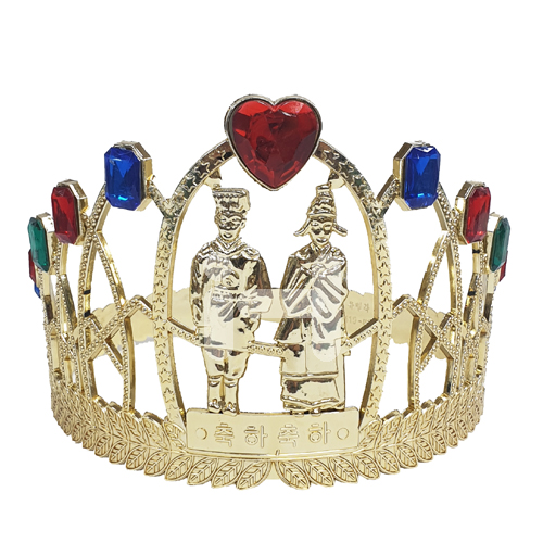 [파티용품]접이식왕관(골드)_6개남음