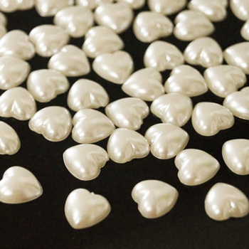 반쪽진주구슬/진주구슬/반쪽구슬/하트진주/하트구슬 11mm (약40개)