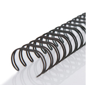 3:1 더블와이어링/제본링 100개 12.7mm (블랙) 105매이내제본