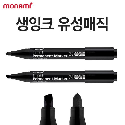 [monami] 모나미 생잉크유성매직-리퀴드타입 (둥근촉/사각촉)